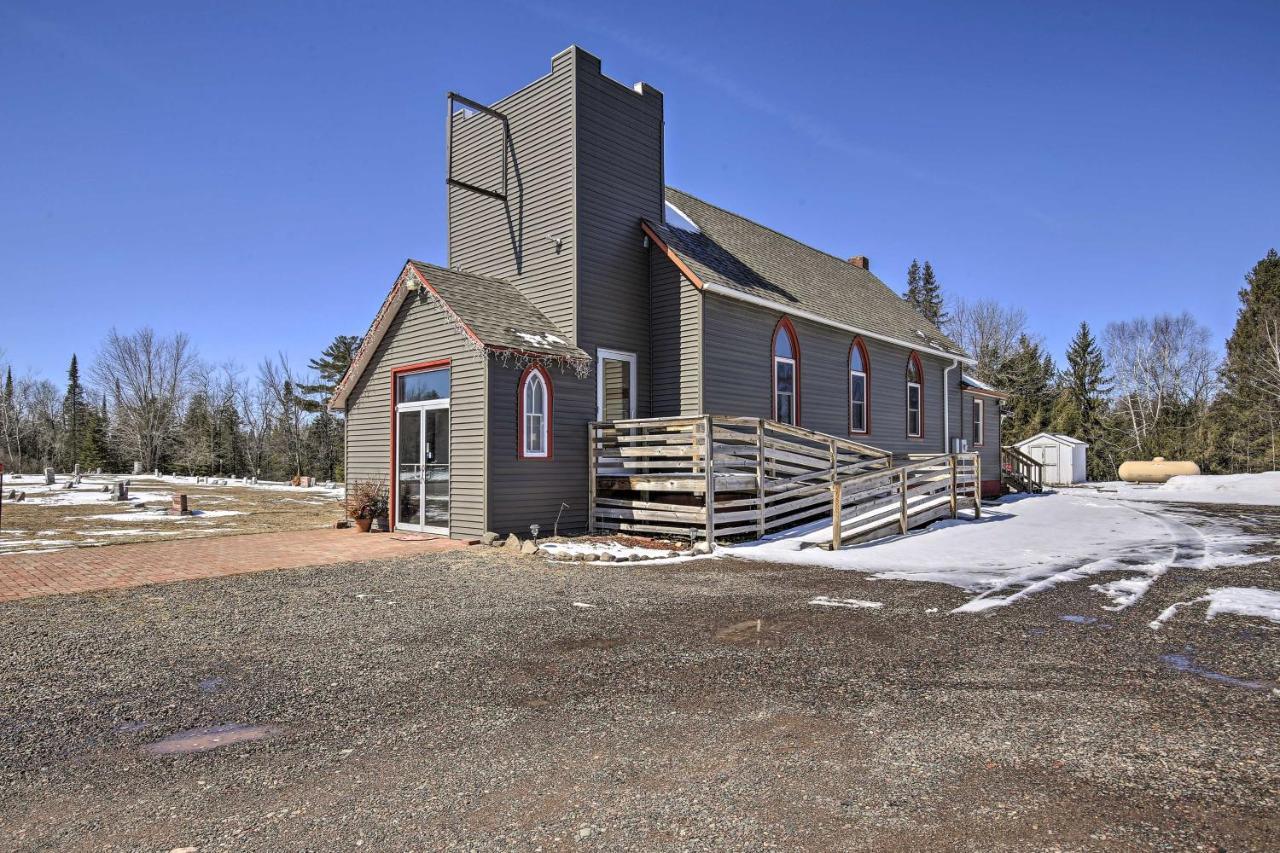 Renovated Historic Church Along Namekagon River! Seeley Extérieur photo